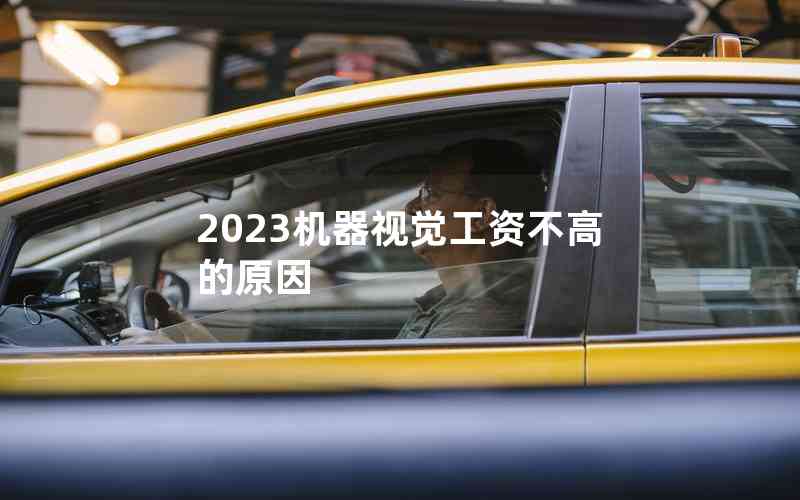 2023機(jī)器視覺工資不高的原因