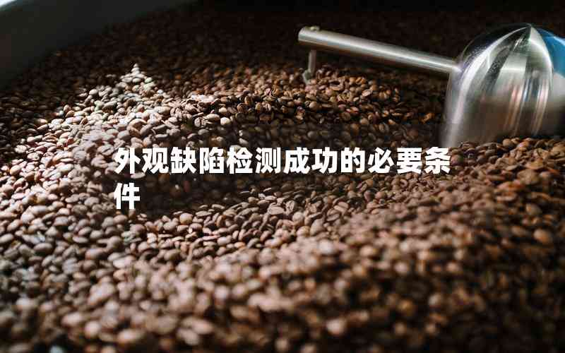 外觀缺陷檢測(cè)成功的必要條件