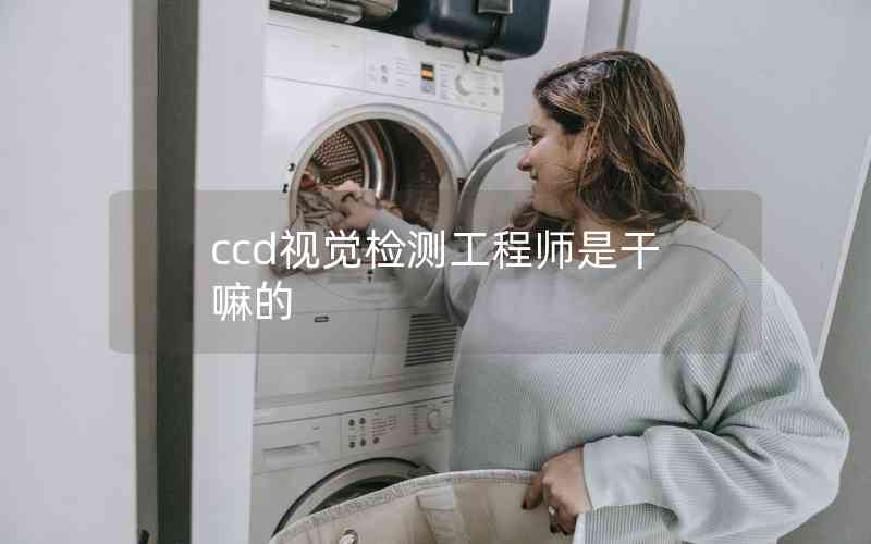 ccd視覺檢測工程師是干嘛的