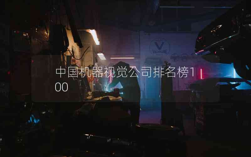 中國機器視覺公司排名榜100